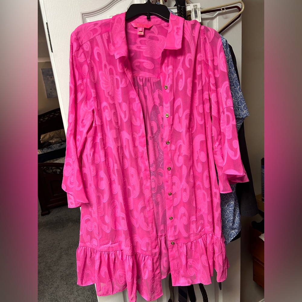 Pink Lilly Pulitzer Swim Cover Up